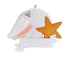 SEASHELLS Personalized Christmas Ornament
