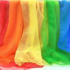 36 Stück Jongliertücher, 60x60cm Square Bunte Tanz Chiffontücher, Kindergarten