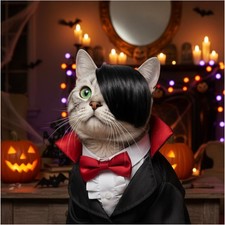 Dog Pet Costumes, Cat Costume Synthetic Small Dog Headwear for Halloween Chri...