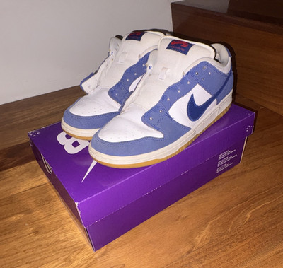 Nike SB Dunk Low Pro PRM Deep Royal Blue/White Skate Shoes US 8.5 DO9395-400