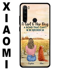 Personalized Dog Mom Phone Case - Gift Idea For Dog Lover - A Girl & Her Dog A B