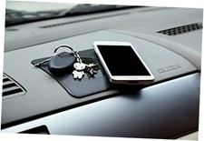 AyAsA Silicone Anti-Slip Mat, 6 x 4 inches, Black, Universal Fit for SUV and