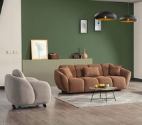 Sofa 3-Sitzer Couch Sitzgruppe Sessel Sofa-Set Wohnzimmergarnitur Garnitur 2Tlg