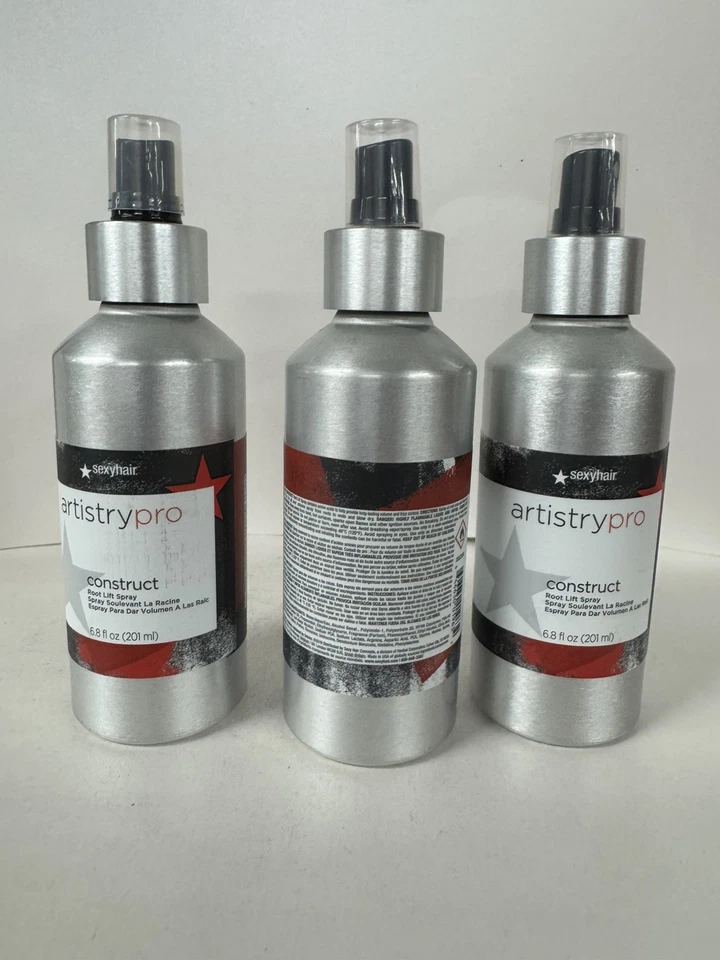 3 PACK!! SEXY HAIR ARTISTRY PRO CONSTRUCT ROOT LIFT SPRAY 6.8 OZ VOLUMIZING LIFT - Image 2 of 4