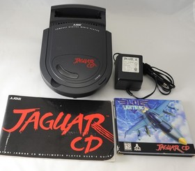 Atari Jaguar CD Console With Power Supply, Tested & Working plus several games