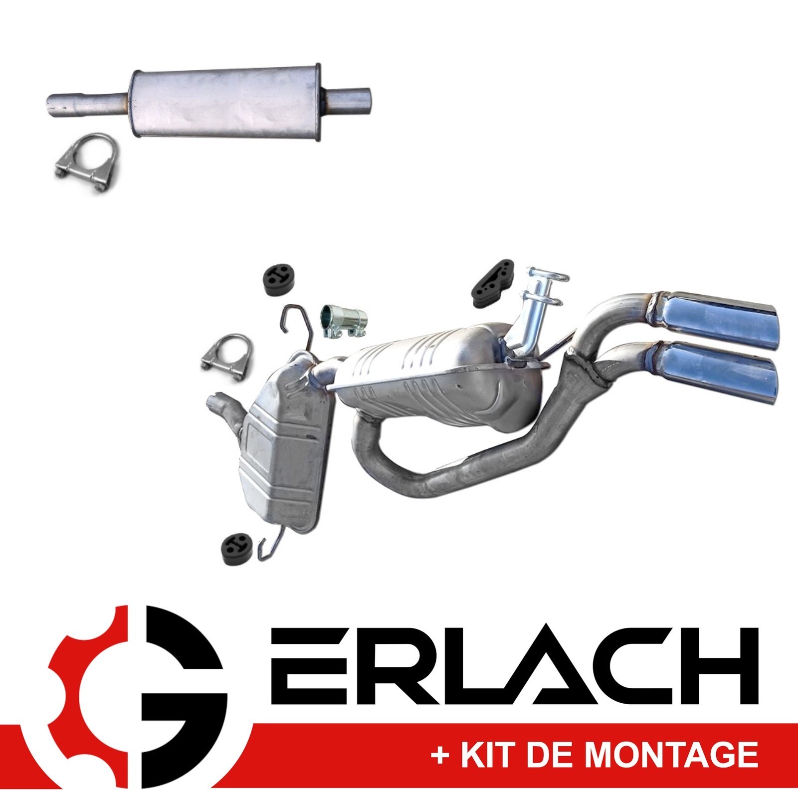 Echappement silencieux Fiat Barchetta 1.8 16V, idéal pour balade en roadster