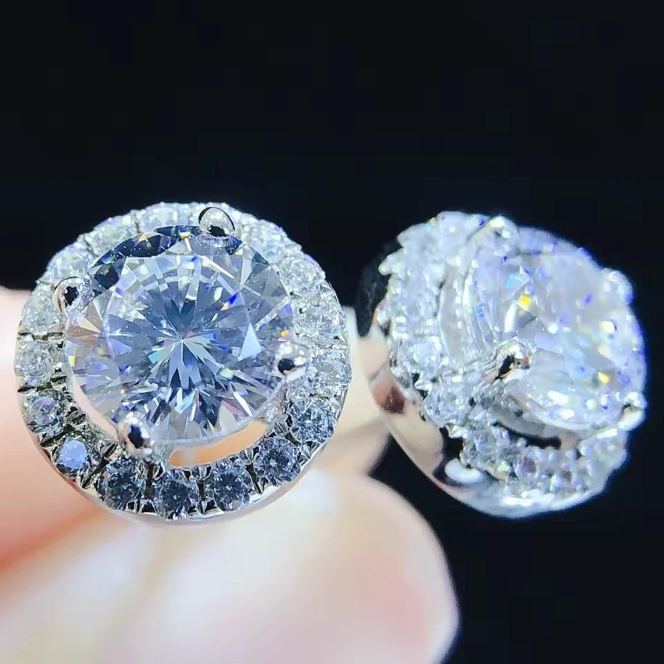 Orecchini A Forma Di Diamante Placcati Platino – Eleganti E Leggeri – Regalo Per Donna