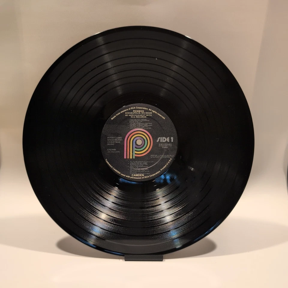 Perry Como : Sings Merry Christmas Music LP Pickwick Record Vinyl Shrink VG/VG+ - Image 3 of 4
