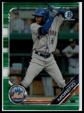 2019 Bowman Chrome #BCP-197 Hansel Moreno Prospects Green Refractor #/99