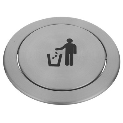 Recessed Waste Chute Lid Balance Flap Trash Countertop Embedded Bin