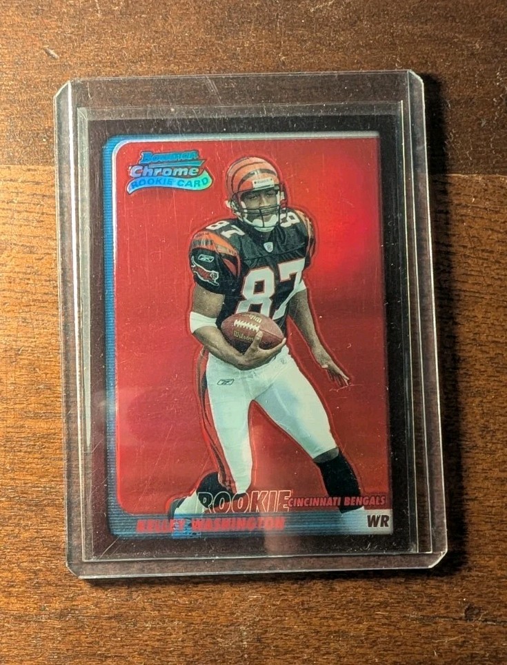 Kelley Washington Bowman Chrome #115 Red Refractor