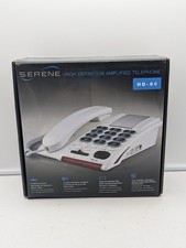 Serene Innovations HD-60 Loud Amplified Corded Phone Visual Ringer Large Key