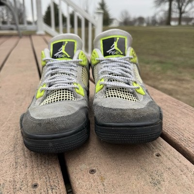 Nike Jordan 4 Retro SE Neon GS 95 Cool Grey Volt CT5343-007 Youth