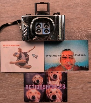 Lomography Action Sampler Chrome Style 35mm 4 Lens Film Camera Rare
