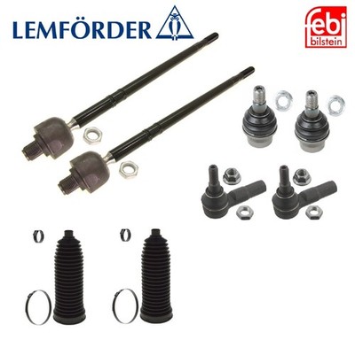 Tie Rod Inner & Outer + Ball Joint Lt & Rt 8 pcs OEM Lemforder Febi for Sprinter