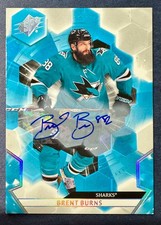 2020/21 UD SPx Brent Burns Autograph