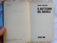 RARO LIBRO DEL 1971 : ' IL BATTESIMO DEL DIAVOLO '