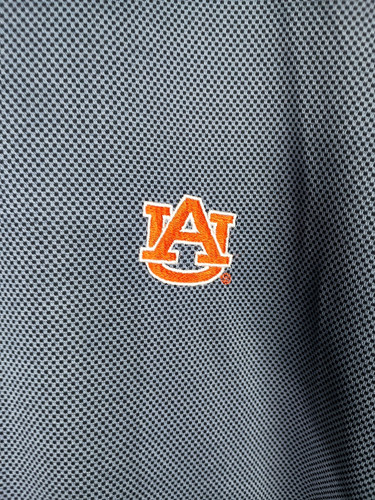 Auburn Tigers Polo Golf Shirt Mens Size 3XLarge Blue Short Sleeve Oxford
