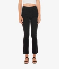 MOTHER LIL'  HUSTLER ANKLE FRAY JEANS Black “Not Guilty” WOMEN'S SIZE 27 P