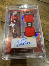 2022 Panini Legacy - Futures Dual Patch Autographs Chris Olave #FD-CO Ruby /100