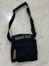 Nintendo Game Boy Vintage Black Soft Carrying Case Adjustable Shoulder Bag