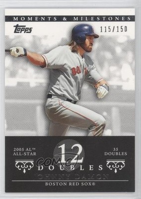 2007 Moments & Milestones 115/150 Johnny Damon (2005 AL All-Star 35 Doubles) 0a1
