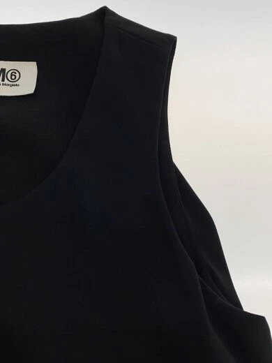 MAISON MARGIELA MM6 Abito senza maniche 42 Poliestere BLK Colore tinta unita S32CT0684