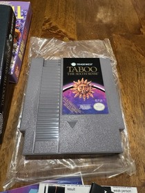 Taboo The Sixth Sense Nintendo NES Manual Inserts Original Box Packaging PERFECT