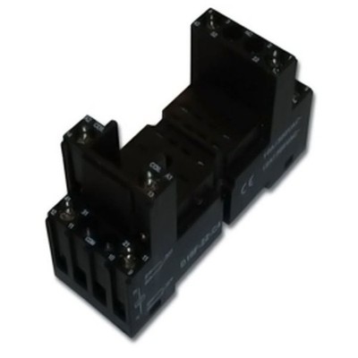 Greenbrook PRS208 2-Pole DIN Rail 8 Pin Round Square Relay Base