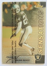 1999 Topps Finest Sensations Charles Woodson #137 Oakland Raiders HOF