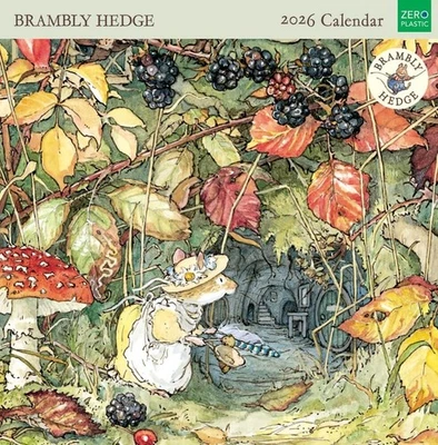 MUSEUM AND GALLERIES Brambly Hedge 2026 Wall Calendar - 12 Cute Mice Illustrations by Jill Barklem