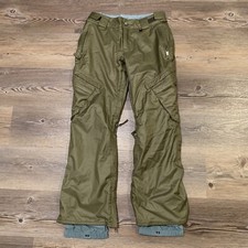 Pantalone snowboard misto speciale verde donna piccole tasche con cerniera