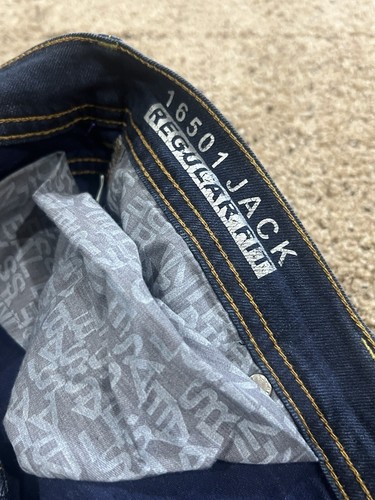 Baldessarini 16501 Jack Denim Stretch Blue Jeans Dark Wash Men’s Size 36 x 32 - Picture 11 of 13