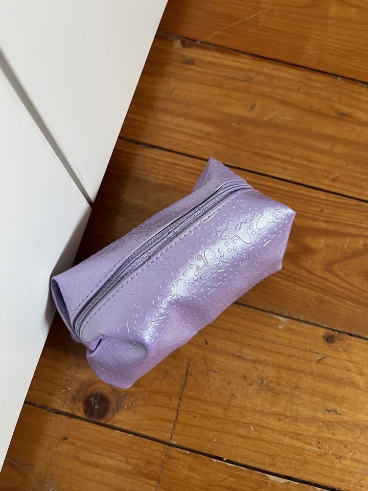Superdrug Purple Butterfly Wash Bag Makeup PVC eBay
