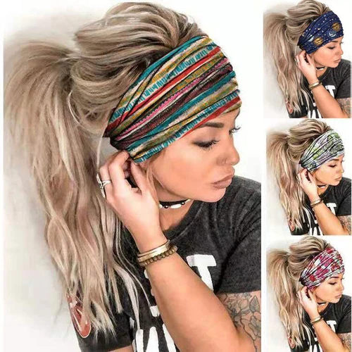 Extra Wide Headbands 15cm Stretchy Kylie Head Band Unisex Bandeau Soft Hairbands
