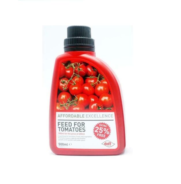 Doff Tomato Feed Fertiliser Magnesium Courgettes Aubergines Plant Food 500ml