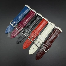 Genuine Leather Lizard Watch Band Strap Clasp Fits for Tissot PRX + Adapter USA