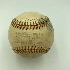 Historic Hank Aaron 755th Home Run Game - Game Used Baseball With MEARS COA 