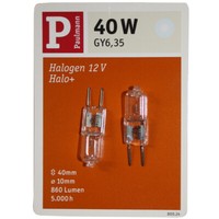 Paulmann 40W Doppelpack GY6,35 Halogen Stiftsockel 12V Bi Pin Birne Steckbirne