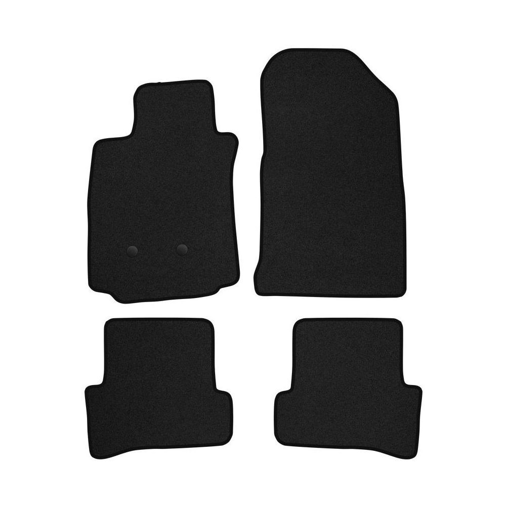 Tapis de sol velours Renault Clio IV rouge mat accessoires habitacle auto moquette RE03-2