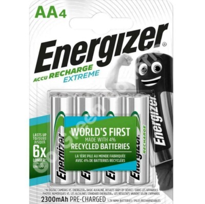 Energizer Accu Recharge Extreme 2300 mAh wiederaufladbare AA Batterie x4er Pack