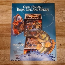 Fish Tales Williams Pinball Flyer Flipper Ulotka reklamowa Promocja