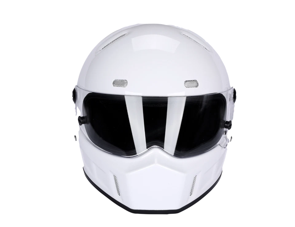 Casco completo de fibra de vidrio CRG para motocicleta aprobado por puntos (extra grande disponible) Foto 2 de 4