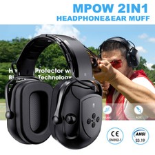 Bluetooth Ear Defenders Headphones Hearing Protector Earmuffs Noise Reduction