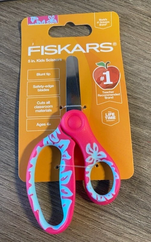Fiskars 5 Inch Kids Scissors▪︎Ages 4+▪︎Blunt▪︎Safety Edge Blade Soft Grip▪︎NEW💥 - Image 3 of 3
