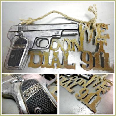 Tin Sign TSN1799 We Don/'t Call 911 We Use Colt Tin Sign