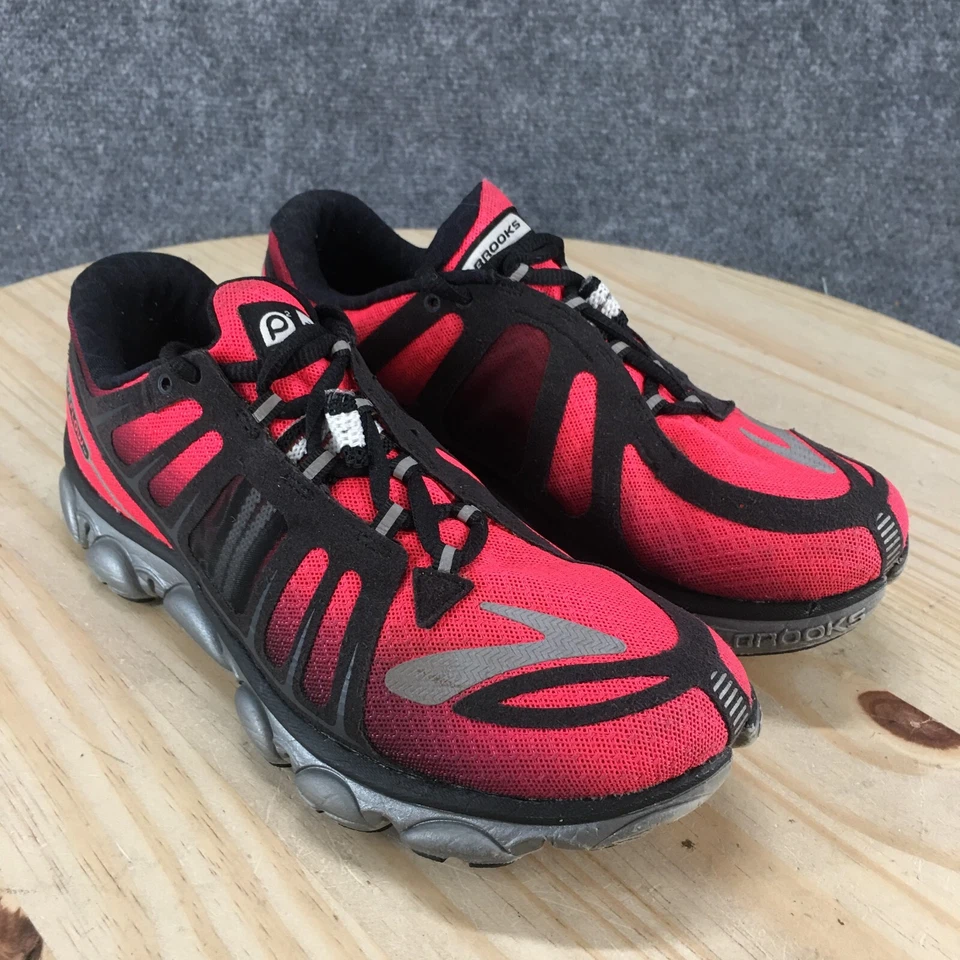 Brooks Zapatos Mujer 7.5 Pure Flow Ateltic Zapatillas para Correr Con Cordones Parte Superior Baja Rojo Foto 3 de 4
