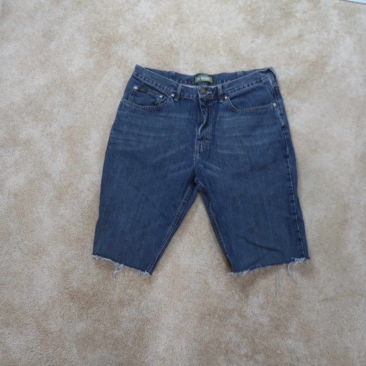 lee様 Lee Cutoff Jean Shorts Men's 38 Blue Distressed Denim | eBay