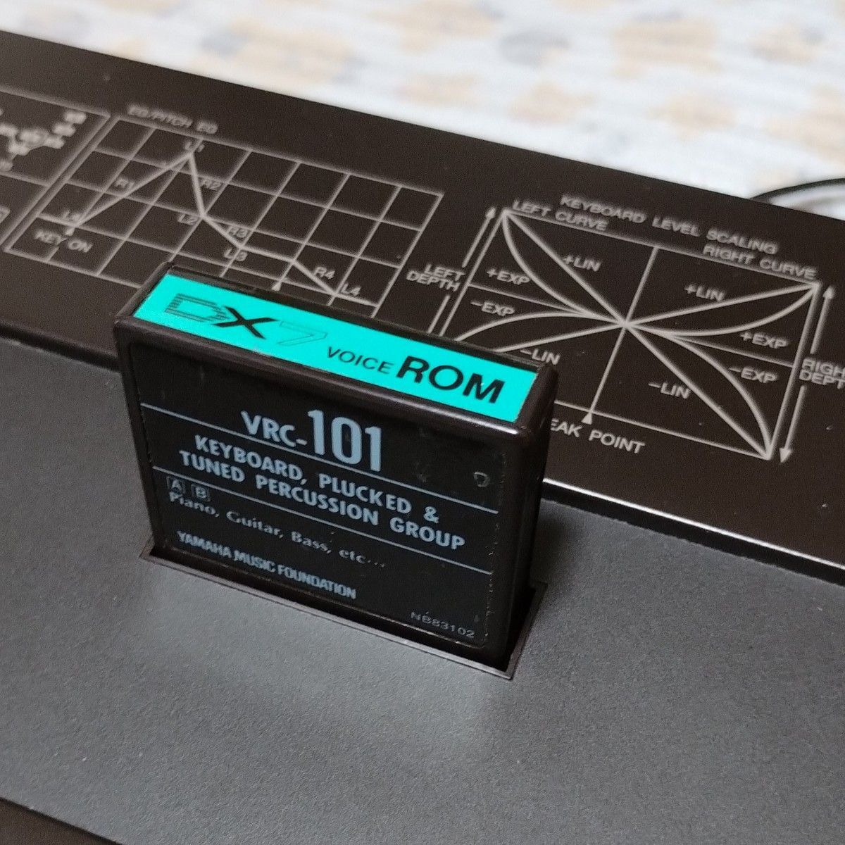 YAMAHA 「VRC-101」 DATA CARTRIDGE for DX7 YAMAHA DX7 VRC-101 DATA CARTRIDGE Operation confirmed Good