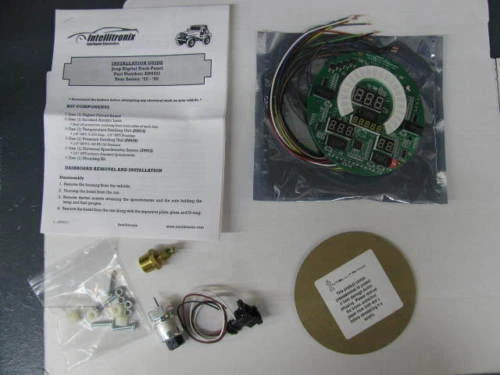 Jeep CJ 1955-1986 LED blancos tablero indicadores digitales velocímetro temperatura combustible garantía! Foto 2 de 4